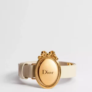 Dior Médaillon Belt Craie Smooth Calfskin, 25 MM