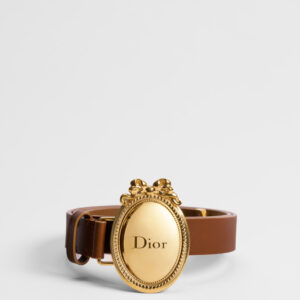 Dior Médaillon Belt Brown Smooth Calfskin, 25 MM