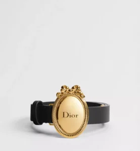 Dior Médaillon Belt Black Smooth Calfskin, 25 MM