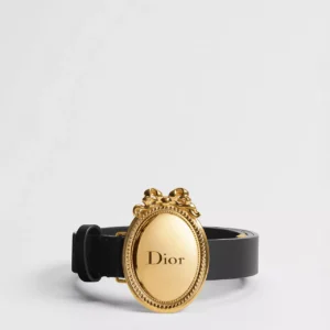Dior Médaillon Belt Black Smooth Calfskin, 25 MM