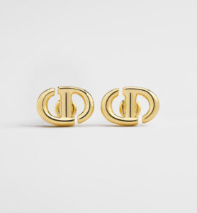 CD Navy Stud Earrings