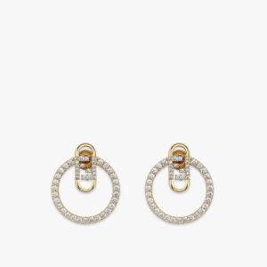 Fendi Logo Stud Earring