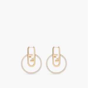 Fendi Logo Earrings