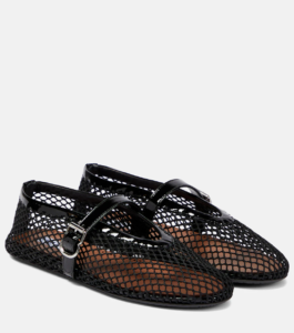 Alaia Fishnet Ballet Flat