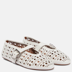 ALAÏA Vienne leather ballet flats