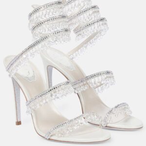 Rene Caovilla Chandelier embellished leather sandals