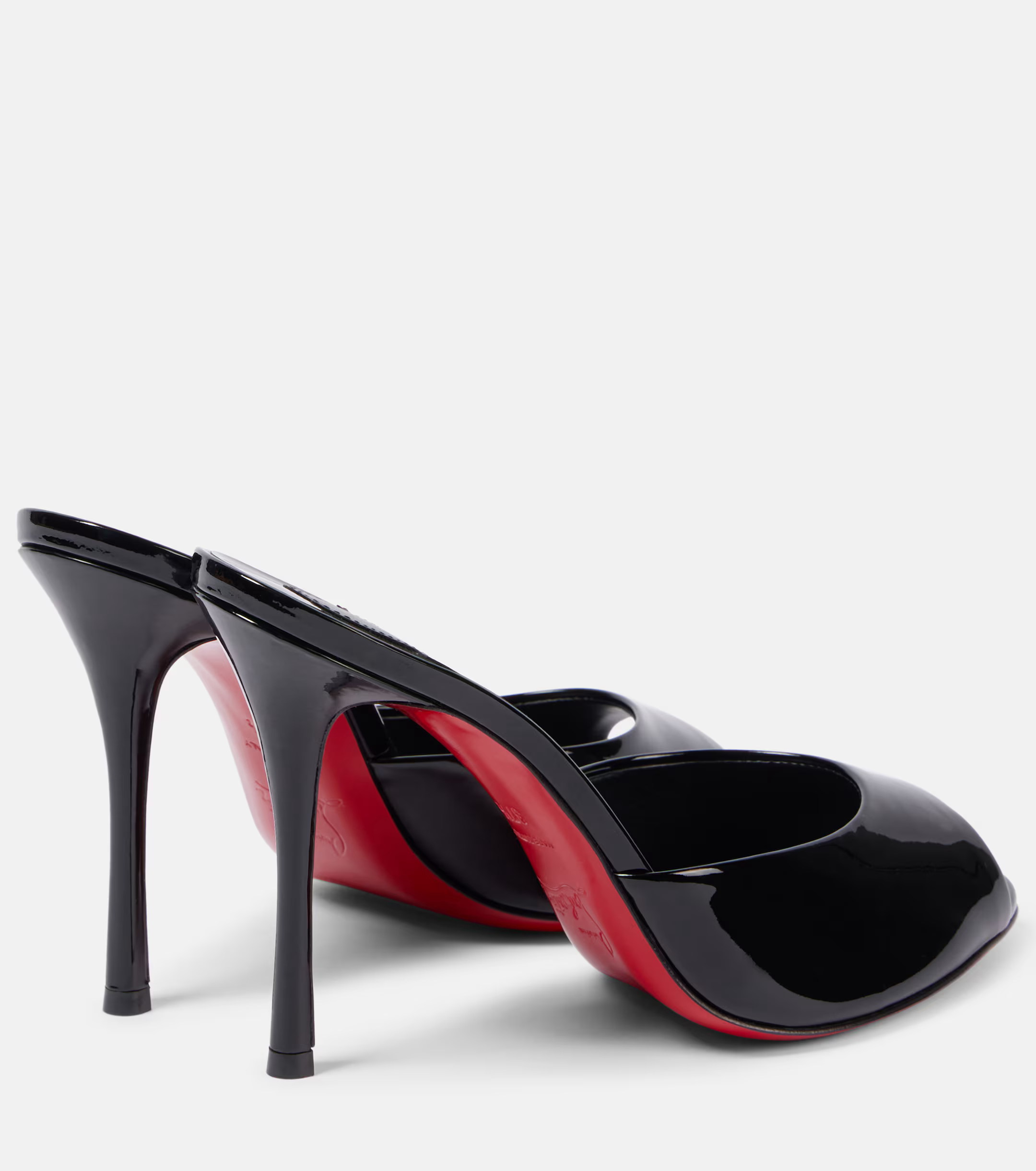 CHRISTIAN LOUBOUTIN Me Dolly 100 patent leather mules - Image 2