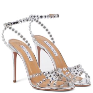 Aquazzura Tequila 105 Embellished PVC Heel