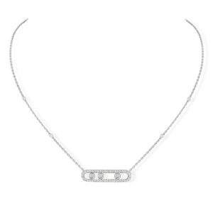 Messika 3 Stone Necklace
