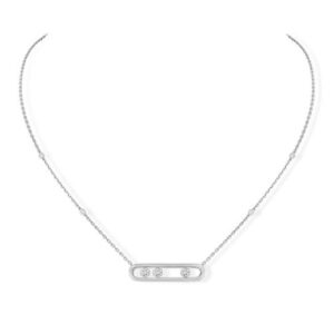 Messika 3 Stone Necklace