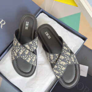 Dior Rivage Sandal Brown Dior Oblique Jacquard