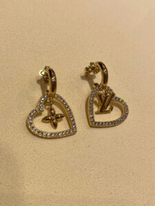 Louis Vuitton Heart Shaped Earrings