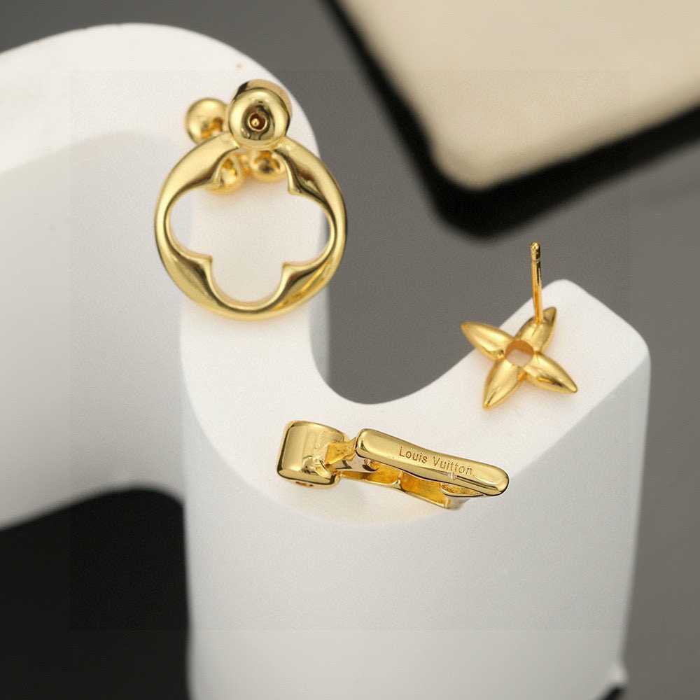 Louis Vuitton Letter Stud Earrings - Image 2